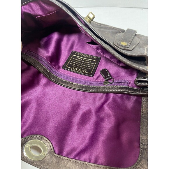 Coach Legacy Garcia Oversized Clutch 12707 Bronze Leather Brass Hardware - Picture 7 of 9